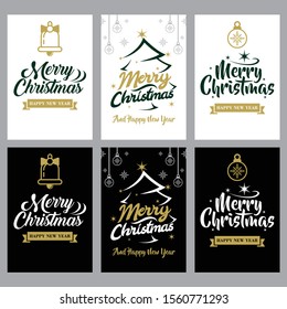 Merry Christmas and New Year Vector Illustration Set with Unique ornament symbol vol.5, Good for cards, postcards, invitations, banner, poster, print and other uses.