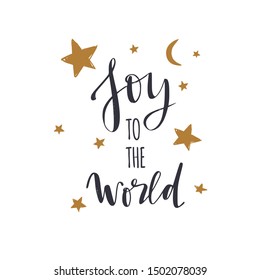 Merry Christmas and New Year words on Christmas tree decoration. Vector hand drawn Lettering