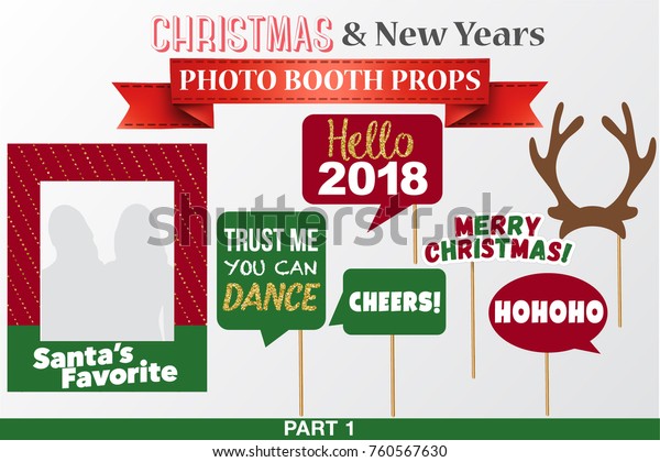 free christmas photo booth props