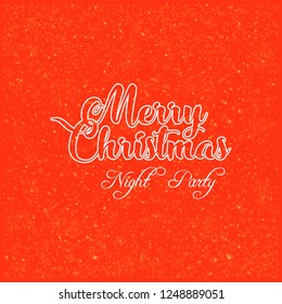 Merry Christmas Night Party Glitter Background