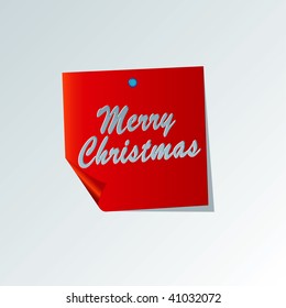 merry christmas note card