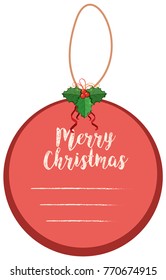 Fröhliches Weihnachtslied in runder Form