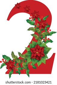 Merry Christmas Number Vector Illustration is perfect for any project packaging, stationery, mugs, bags, 
Pillows, T Shirts, invitations etc. whatever you want.

