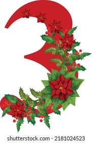 Merry Christmas Number Vector Illustration is perfect for any project packaging, stationery, mugs, bags, 
Pillows, T Shirts, invitations etc. whatever you want.


