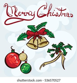 merry christmas objects