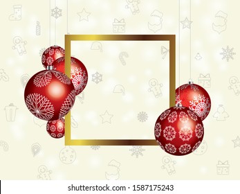 Merry Christmas Offer banner with yellow color theme