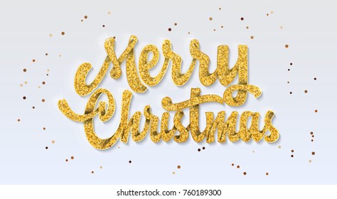Merry Christmas on the background light bokhe. Can be used for your design.