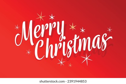 Feliz Navidad con fondo rojo