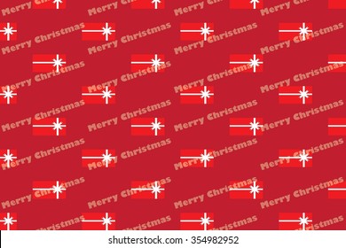 Merry Christmas on seamless background. Vector design.