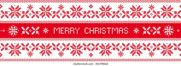 Merry Christmas! Christmas ornament. Borders. Vector seamless pattern.
