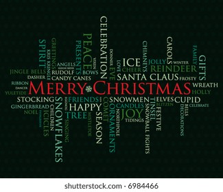 merry christmas and other holiday words