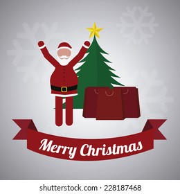 merry christmas over gradient color background