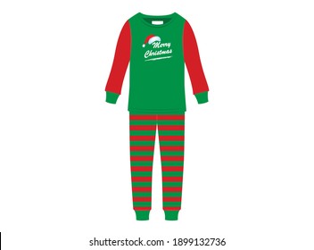 Merry Christmas Pajamas Design, Vector Illustration