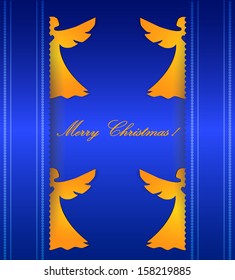 Merry Christmas, paper christmas angel