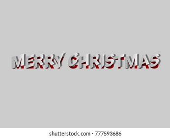 Merry Christmas paper tear design and illustration for banner, poster and background. Winter holidays background. 