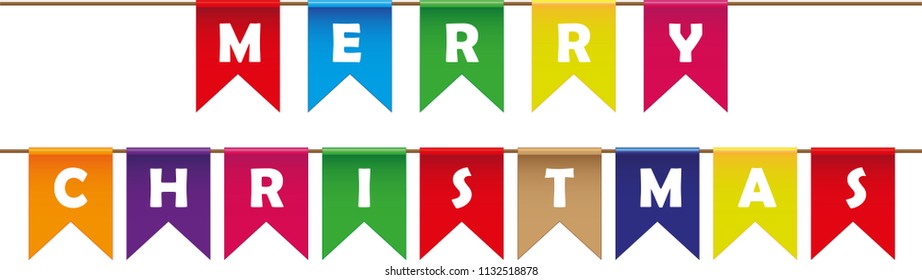 Merry Christmas party banner. Vector illustration