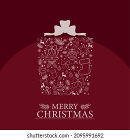 merry christmas party card design