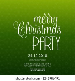 Merry Christmas Party Invitation Background