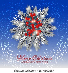 Merry Christmas Party Invitation or greeting card