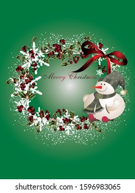 Merry Christmas pattern. 2020 new year.