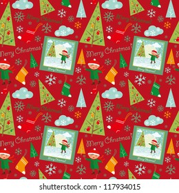 Merry Christmas pattern.
