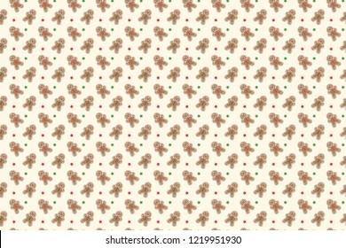 Merry Christmas pattern seamless collection. Christmas cookie background. Endless texture for gift wrap, wallpaper, web banner background, wrapping paper and Fabric patterns. 