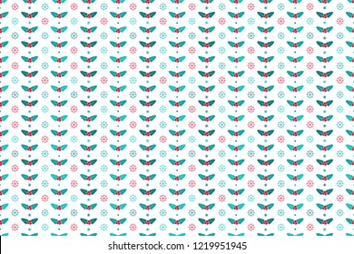Merry Christmas pattern seamless collection. Christmas mistletoe background. Endless texture for gift wrap, wallpaper, web banner background, wrapping paper and Fabric patterns. 
