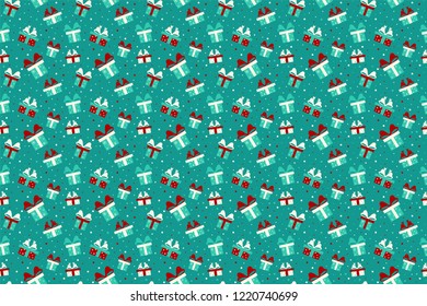 Merry Christmas pattern seamless collection. Gift background. Endless texture for gift wrap, wallpaper, web banner background, wrapping paper and Fabric patterns. 