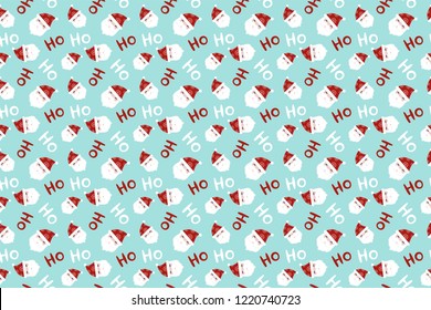 Merry Christmas pattern seamless collection. Santa Claus background. Endless texture for gift wrap, wallpaper, web banner background, wrapping paper and Fabric patterns. 