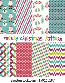 Merry Christmas pattern set