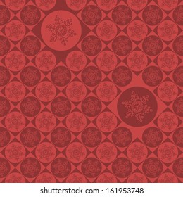 Merry Christmas pattern with snowflakes.