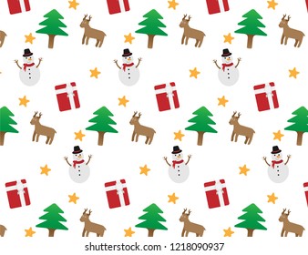 Merry Christmas Pattern Vector