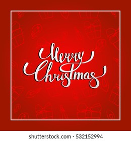 Merry Christmas pattern, vector illustration.