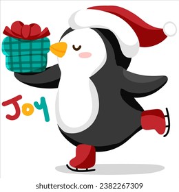 Merry Christmas Pengiun  Star Gift