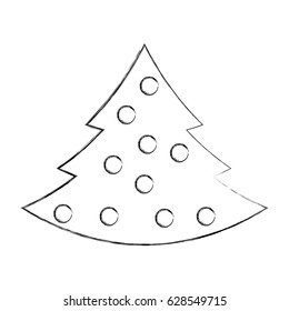 merry christmas pine tree