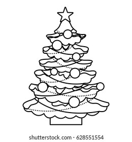 merry christmas pine tree