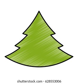 merry christmas pine tree