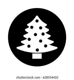 merry christmas pine tree