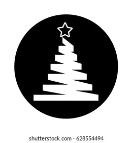 merry christmas pine tree