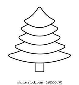 merry christmas pine tree