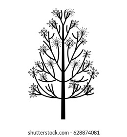 merry christmas pine tree