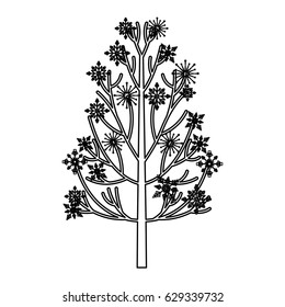 merry christmas pine tree