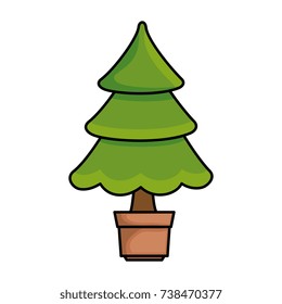 merry christmas pine tree