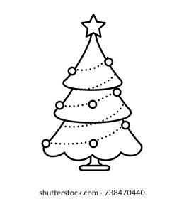 merry christmas pine tree