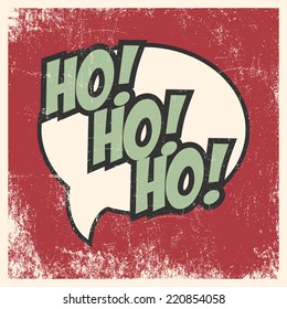 merry christmas pop art card, illustration in vector format