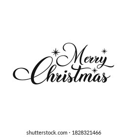 Merry Christmas positive slogan inscription. Christmas postcard, New Year, banner lettering. Illustration for prints on t-shirts and bags, posters, cards. Christmas phrase. Vector quotes.