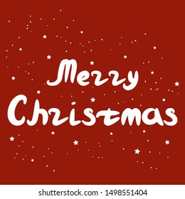 Merry christmas postcard 