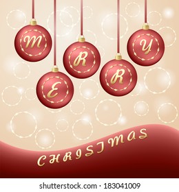 merry christmas postcard