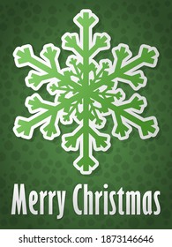 Merry Christmas postcard background. Vector illustration.