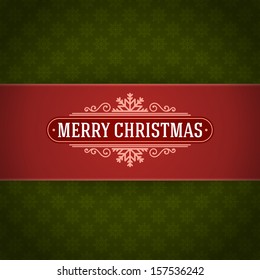 Merry Christmas postcard ornament decoration background. Vector illustration Eps 10. Happy new year message, Happy holidays wish. 